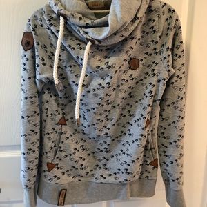 Naketano hoodie with navy birds